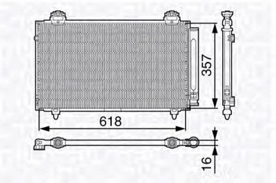 MAGNETI MARELLI 350203675000 -  Конденсатор, кондиционер